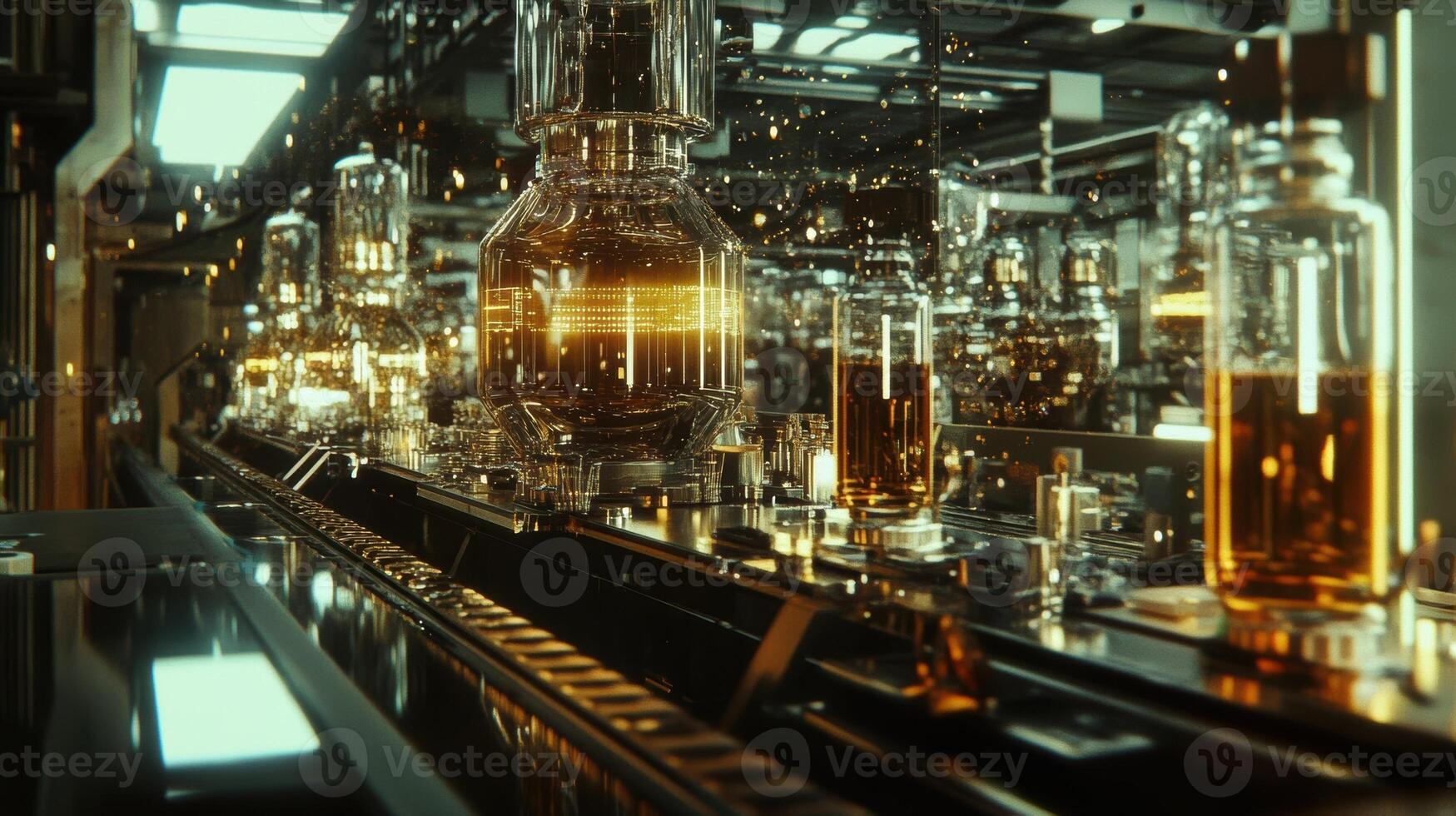A detailed shot of an assembly line where refurbished parts are being reassembled into new products signifying a commitment to extending product life cycles photo