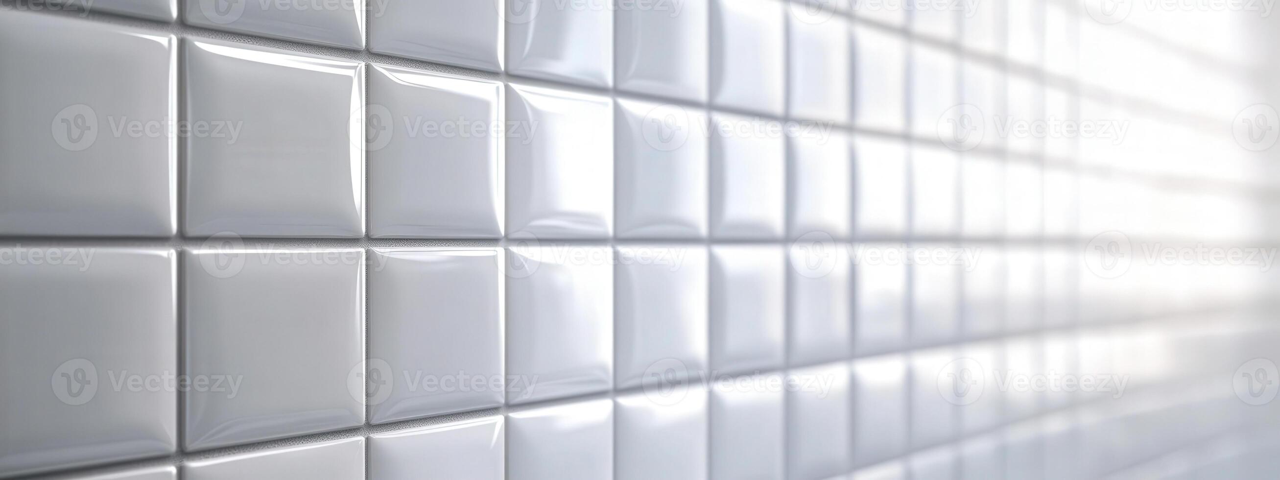 a white wall with many different tiles photo