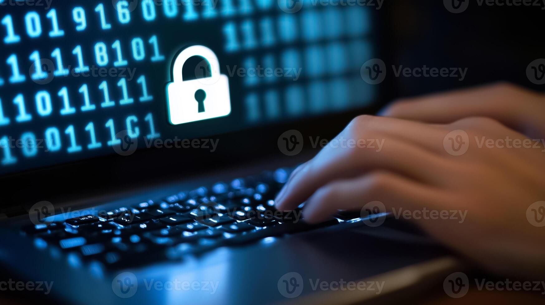 cyber security and hacking concept photo