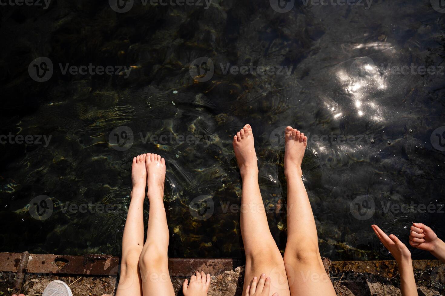 Enjoy a relaxing day by the water A perfect summer experience spent with good friends by the coast photo
