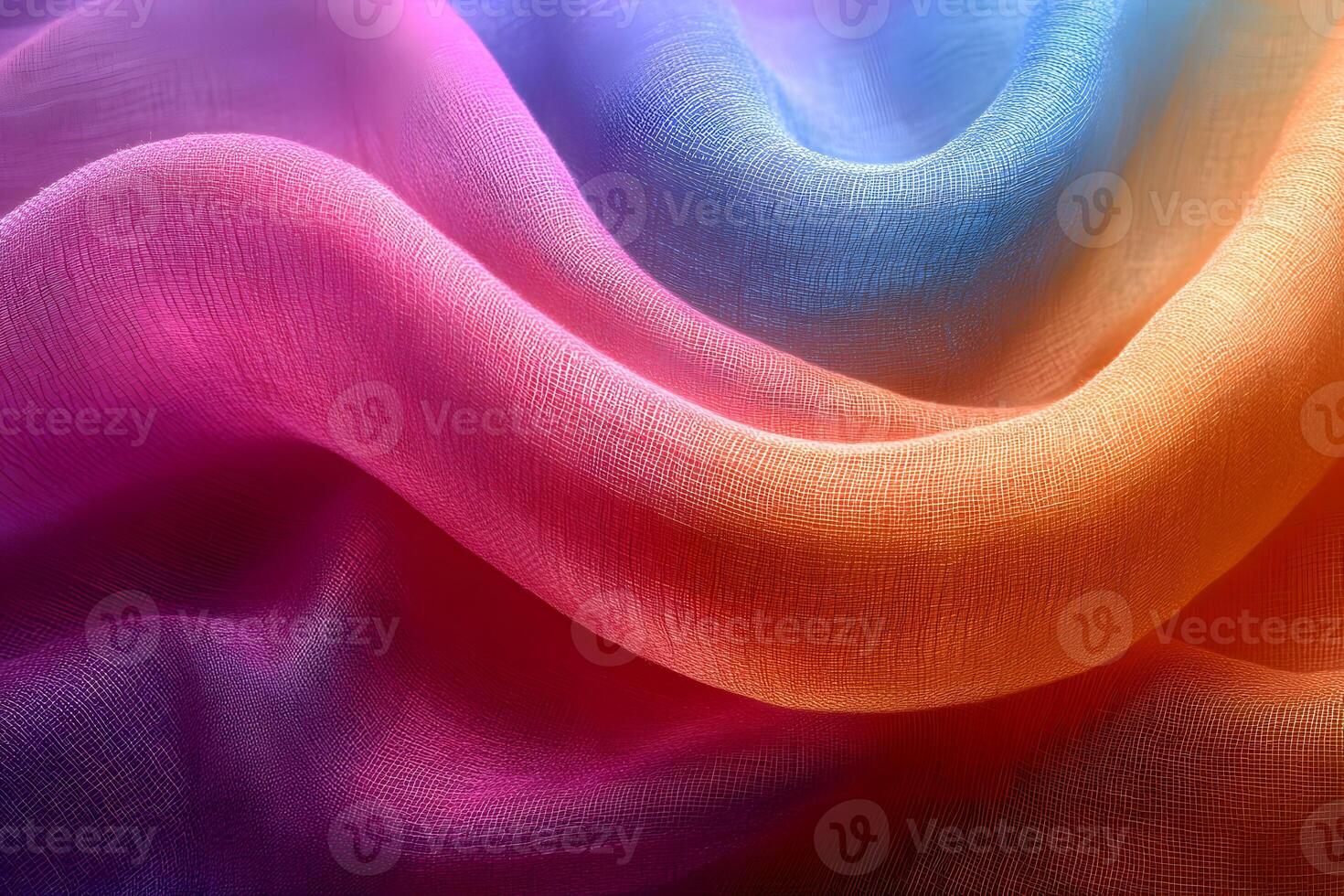 Colorful Fabric Waves - Vibrant Textures and Abstract Art for Decorative Design photo