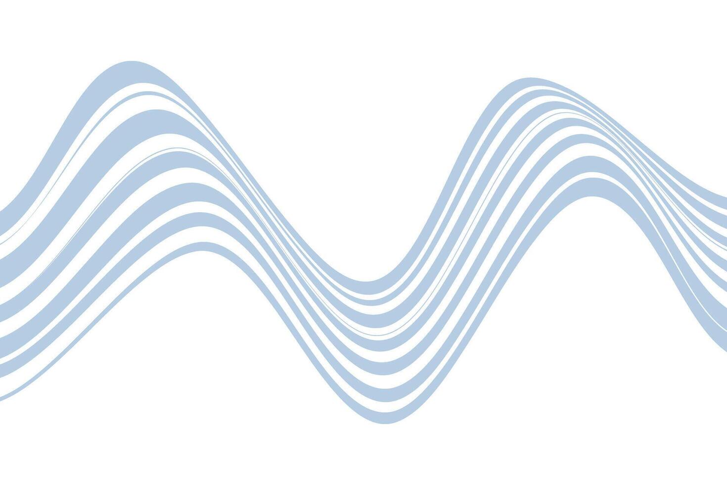 simple abstract light color wavy line pattern vector