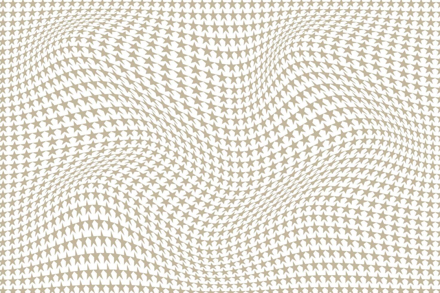 simple abstract brown color small star wavy distort pattern wavy star pattern background vector