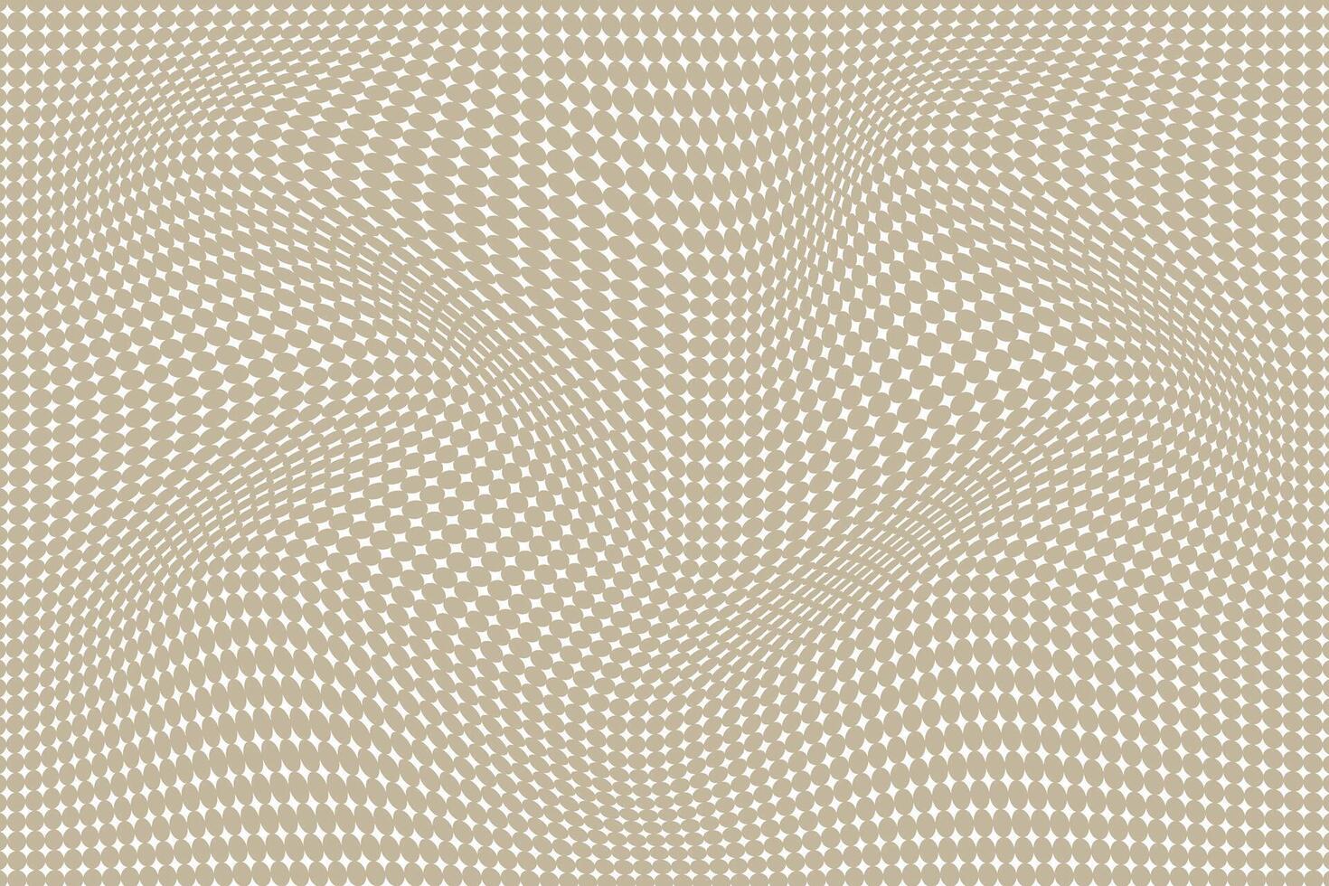 simple abstract brown color small polka dot wavy distort grid pattern wavy dotted beige abstract background vector