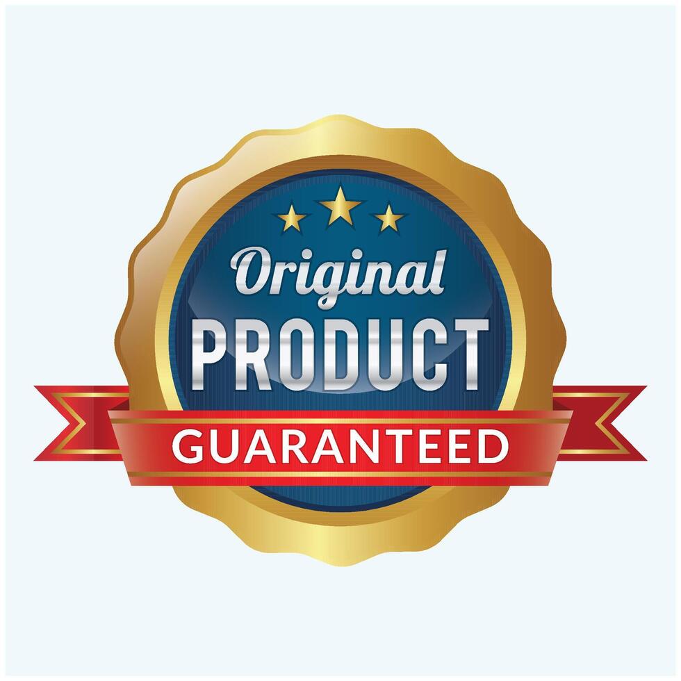 original product gold label vector