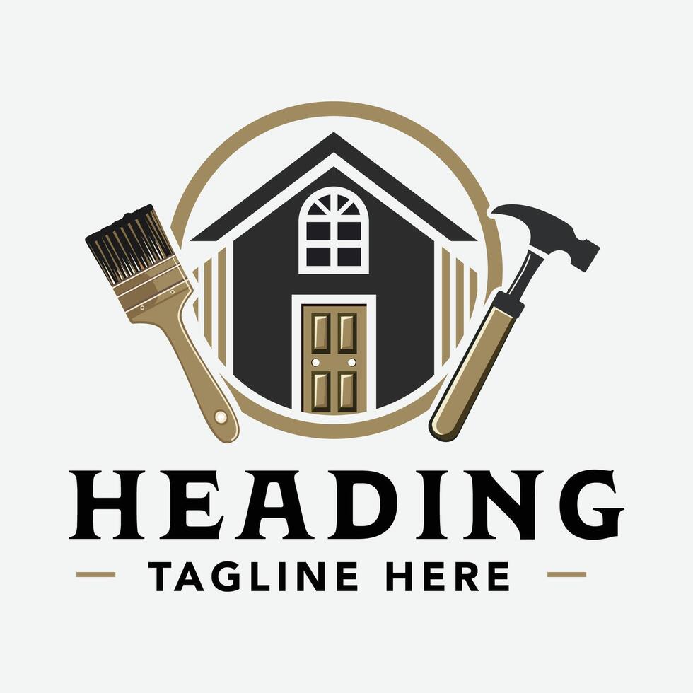 Home Remodeling Logo - Construction Logo - Renovation Logo vector