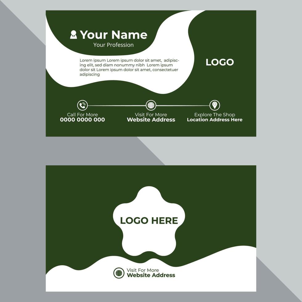 Professional And Creative Business Card vector