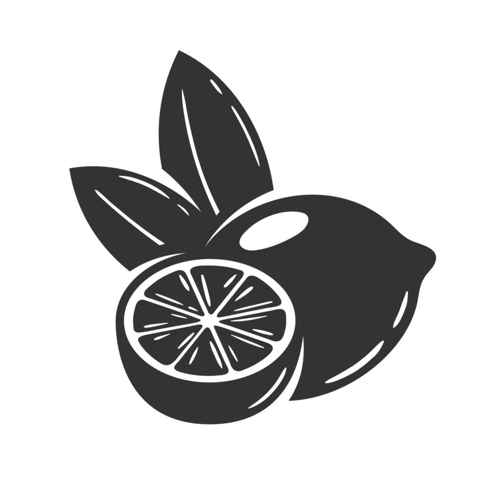 Lemon icon isolated on white background vector