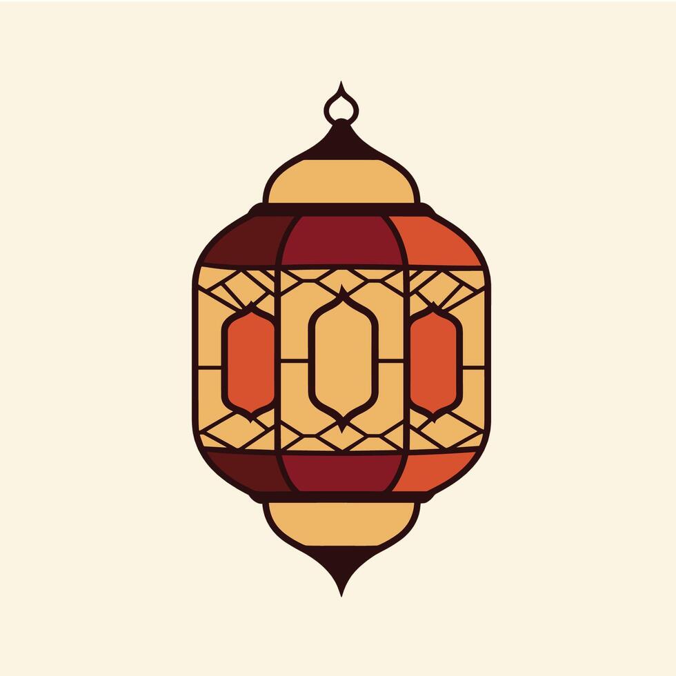 Decorative Red Lantern Illustration vector