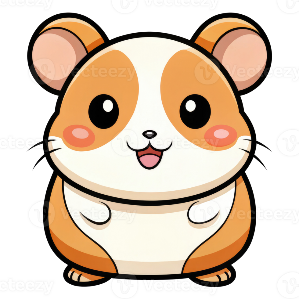 Cute cartoon hamster png