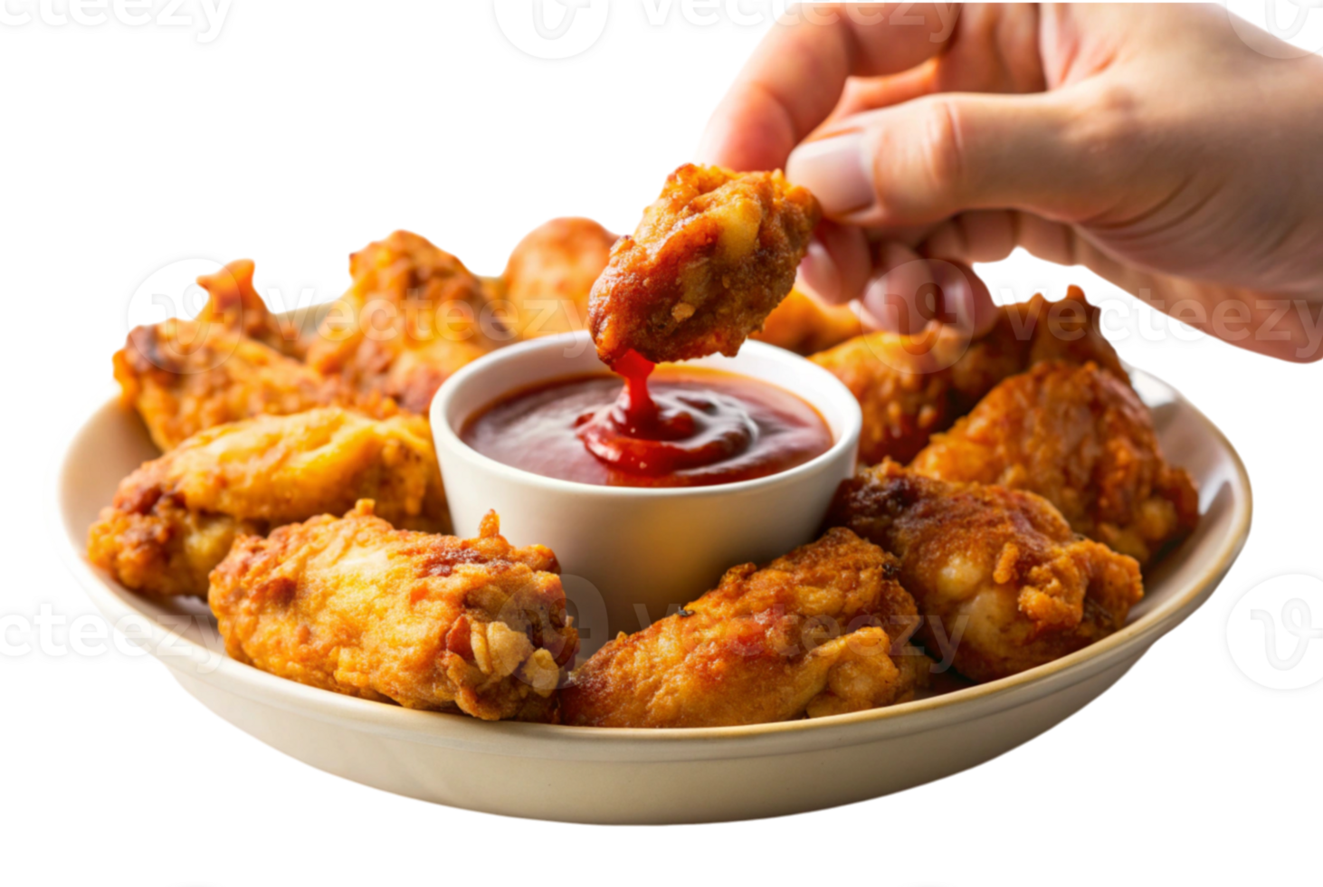A person is eating chicken wings while watching game png