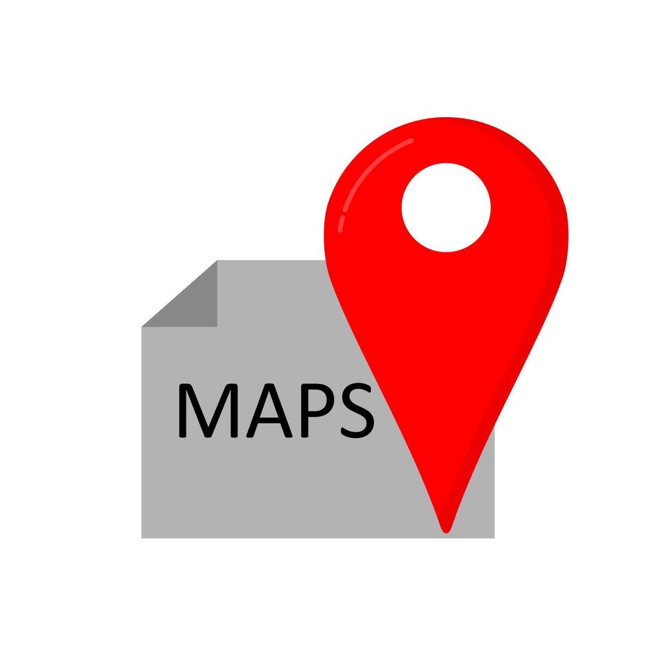 Map pin icon vector