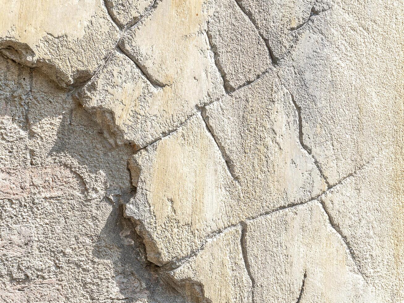 Texture concrete wall has crack photo