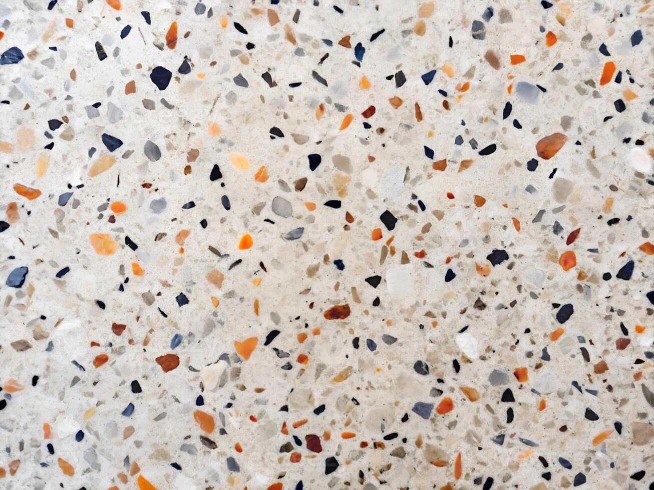 Mono Terrazzo Pattern Texture Background photo