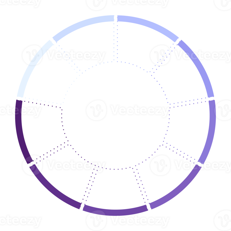 Infographic with 9 steps, blue tone. for presentation. png