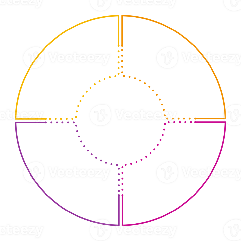 Infographic with 4 steps, process or options. business concept png