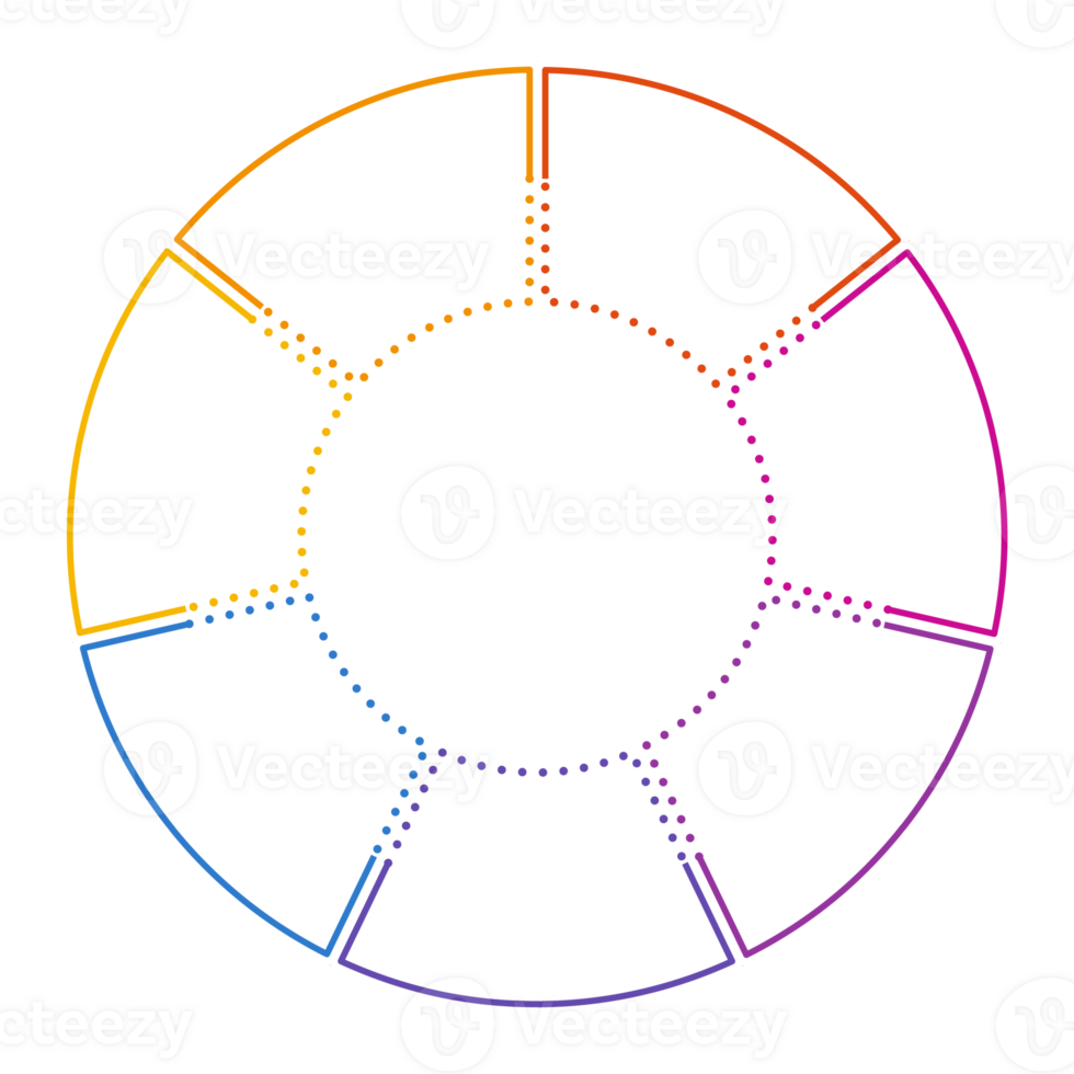 Infographic with 7 steps, process or options. business concept png