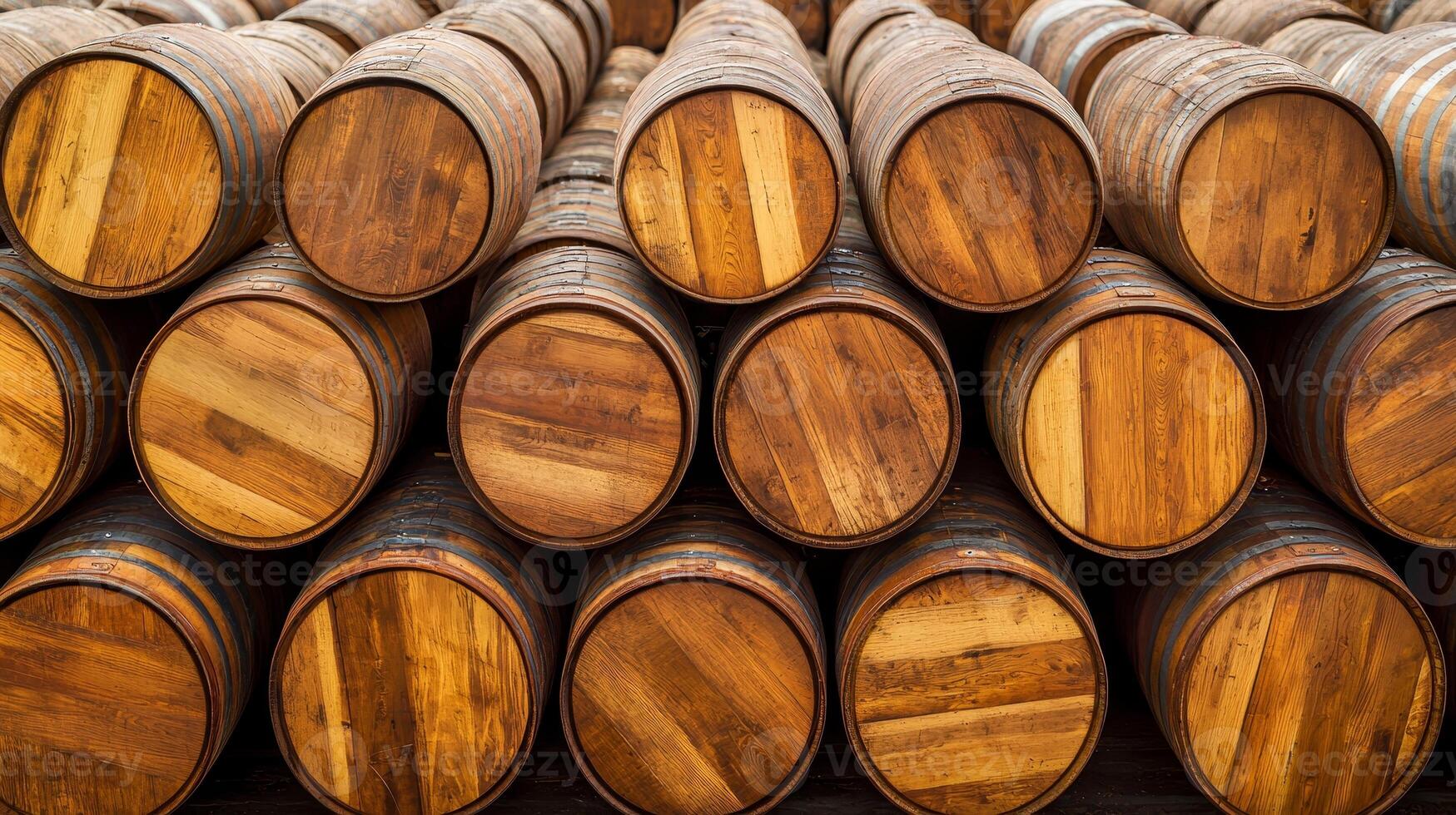 Physical asset value. Wooden logs stacked neatly in a row, showcasing their rich textures. photo