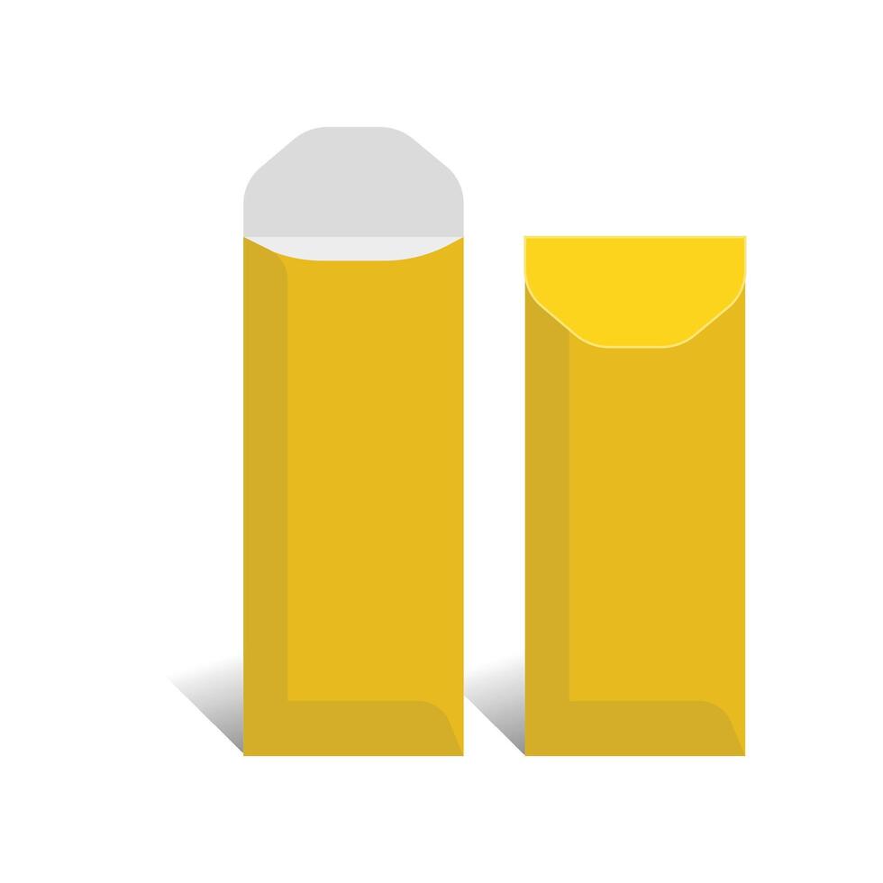 Envelope template, With 3D Box, Size 10 x 13 in, File vector