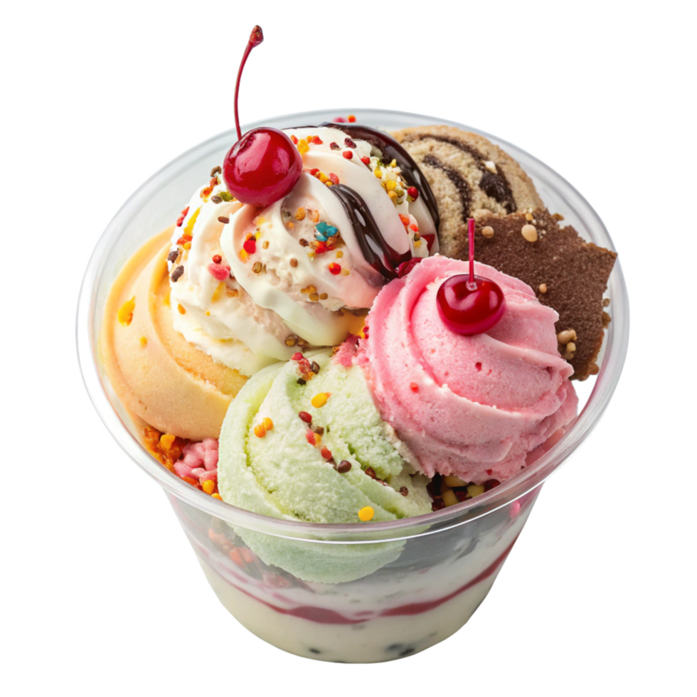 tasty ice cream is isolated on transparent background png
