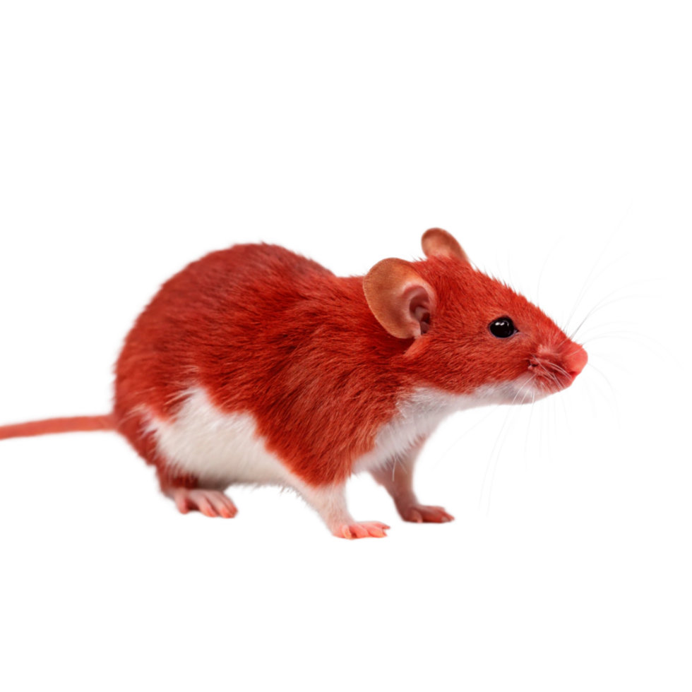 cute mouse is isolated on transparent background png
