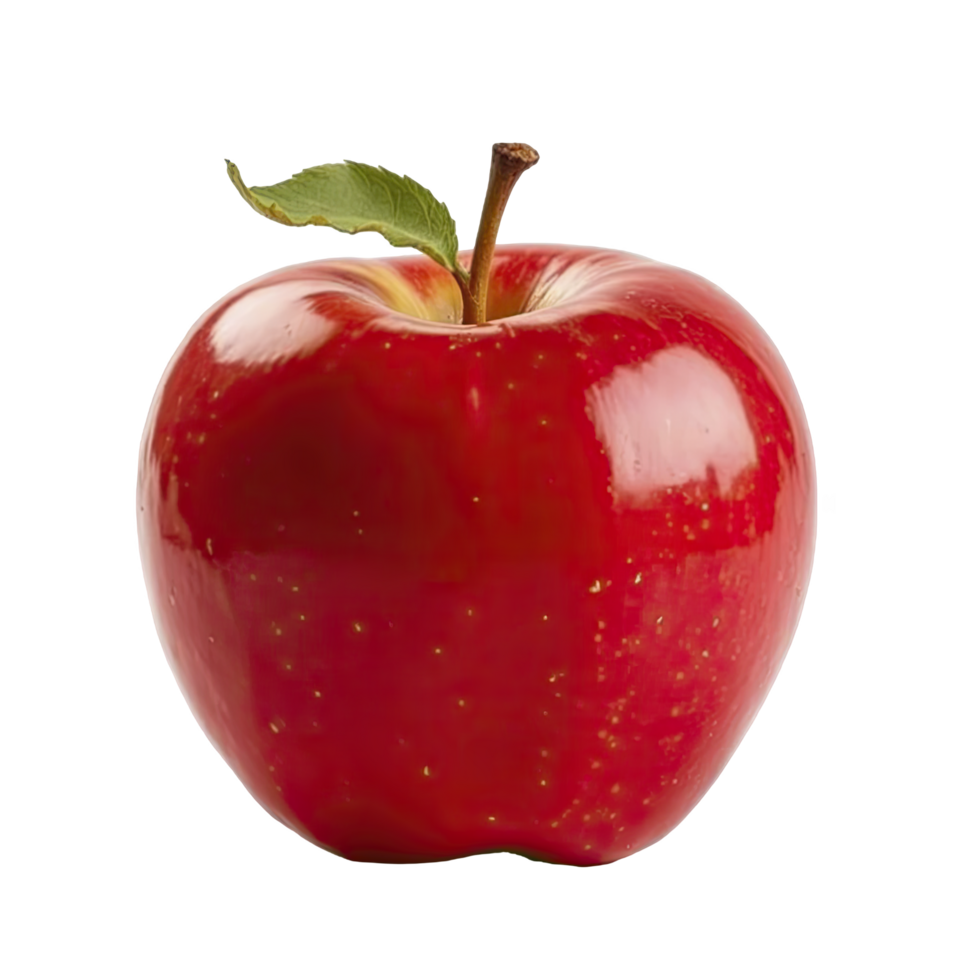 Red apple isolated on transparent background png