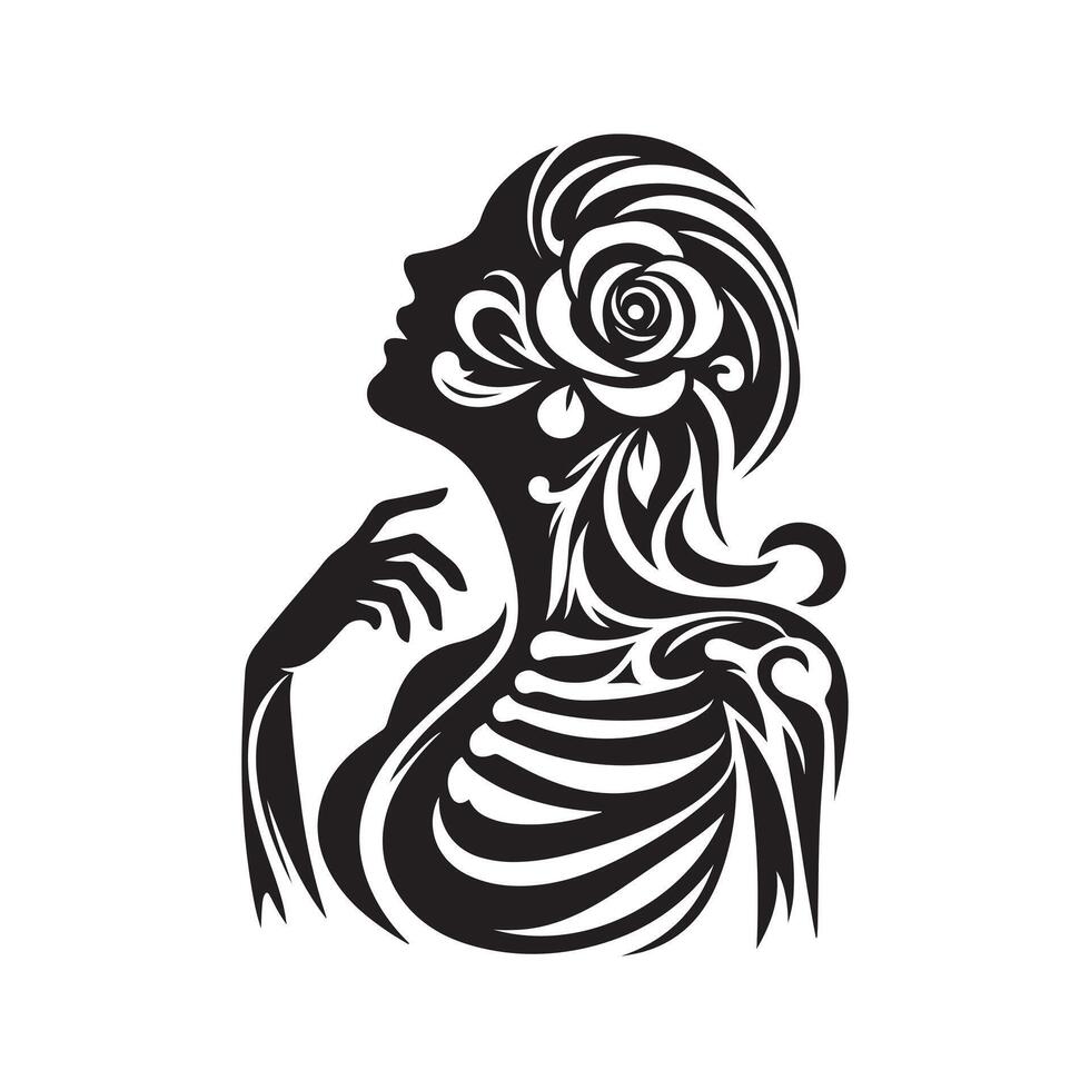 Skeleton Silhouette Vectors Graphics for Educational Posters