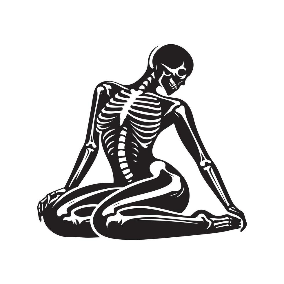 Skeleton Silhouette Vectors Art for Fun and Modern Graphics