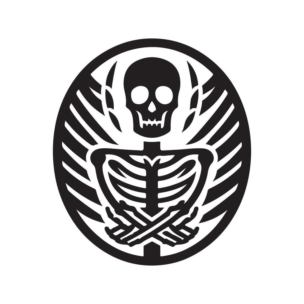 Skeleton Silhouette Vectors Designs for Skull and Bone Themes