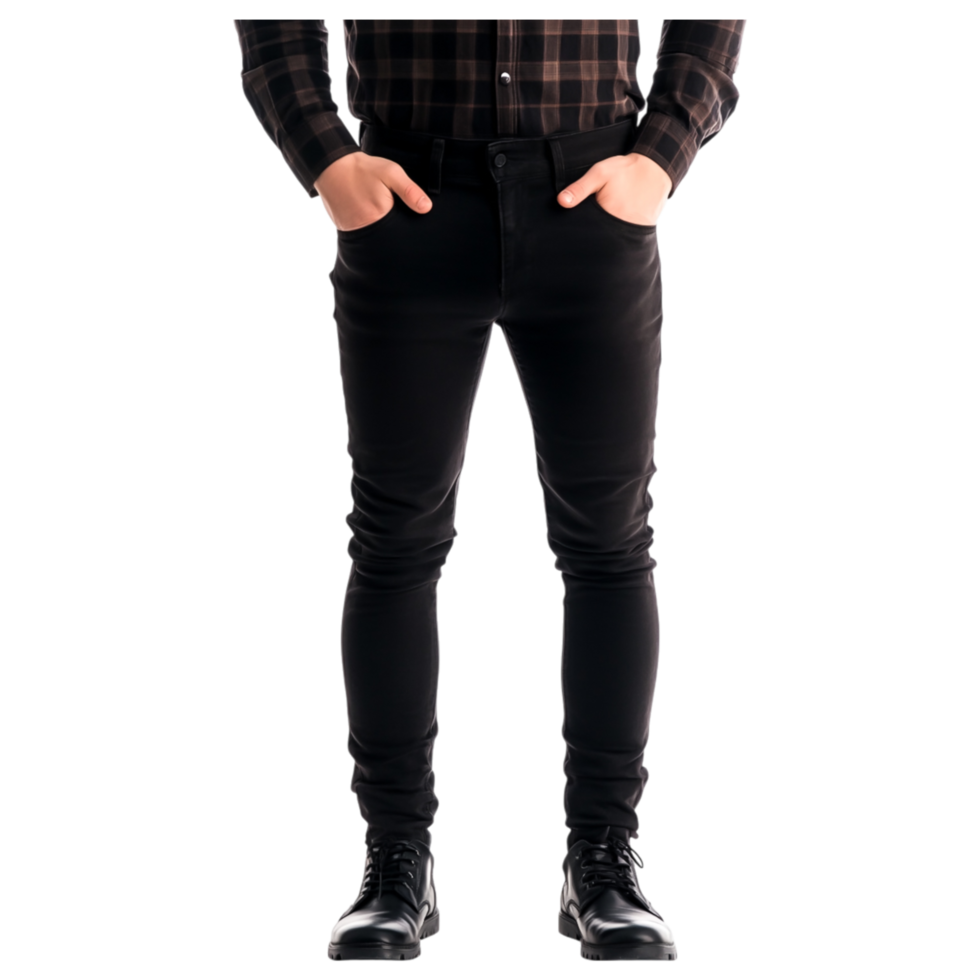Stylish Black Jeans for Modern Fashion png