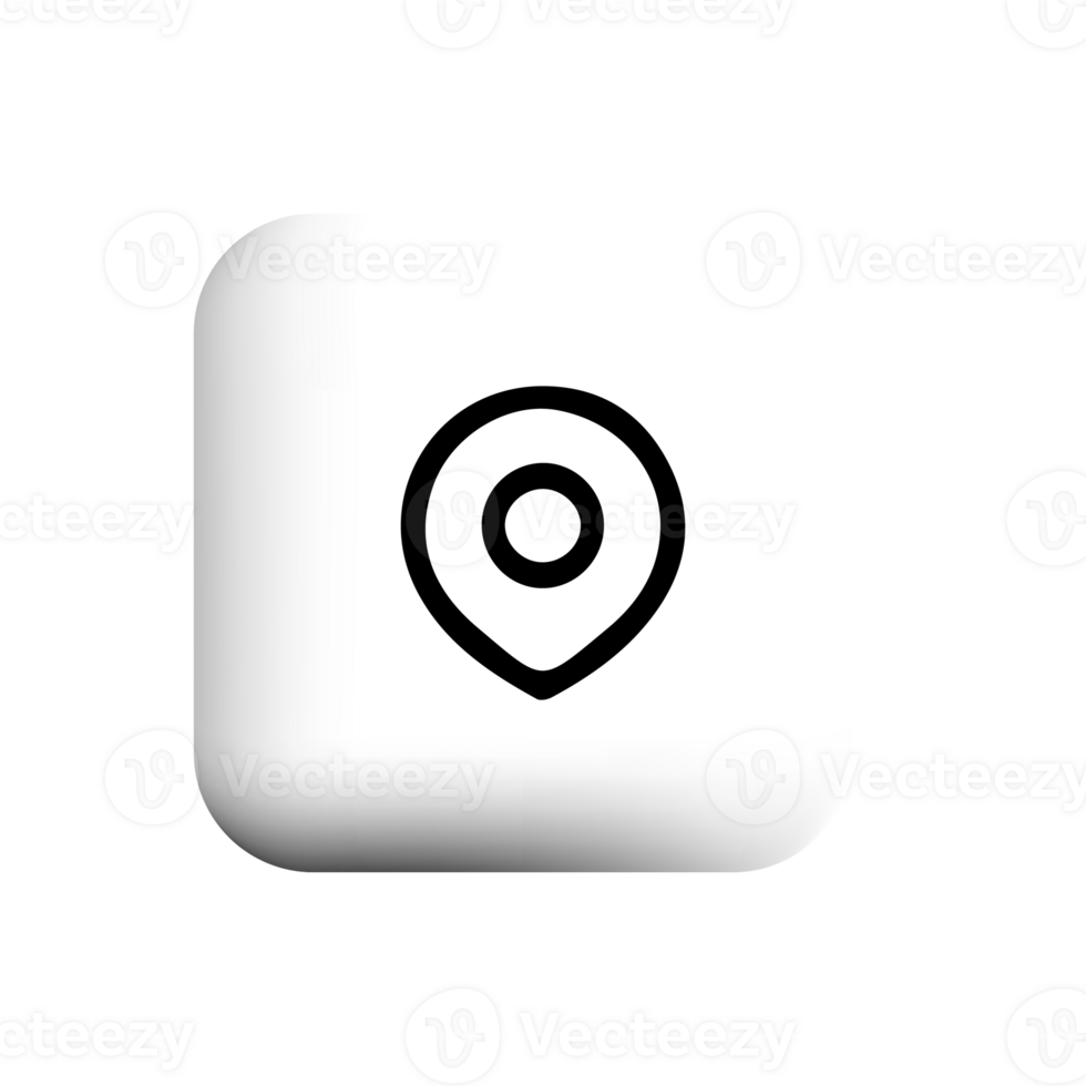white square button with a map icon png