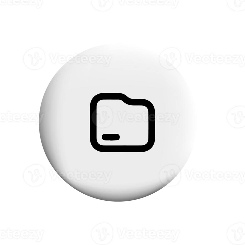Folder icon on a white circle png