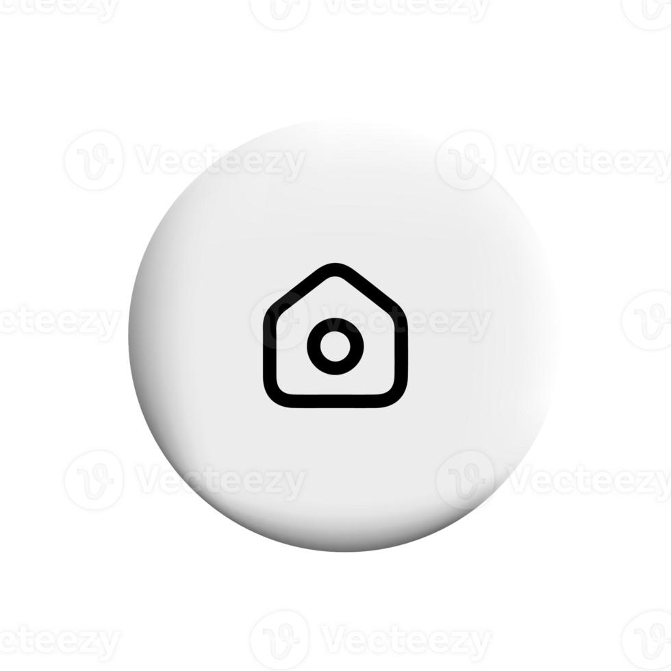 Homepage icon on a white button png
