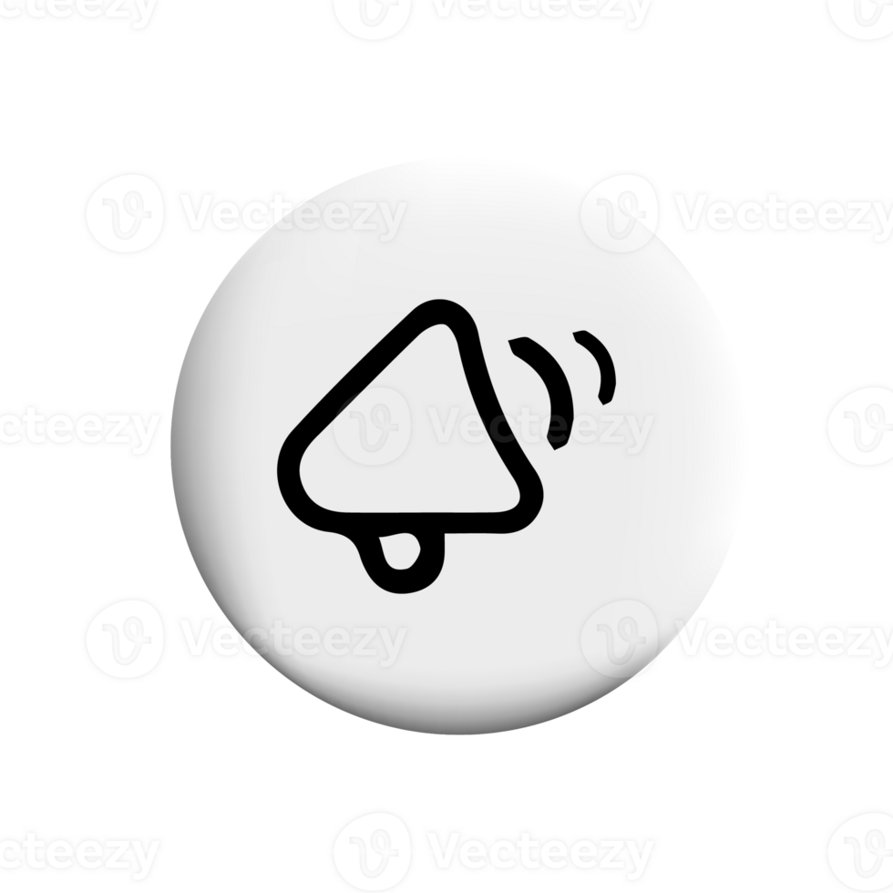 Speaker icon on circle shape png