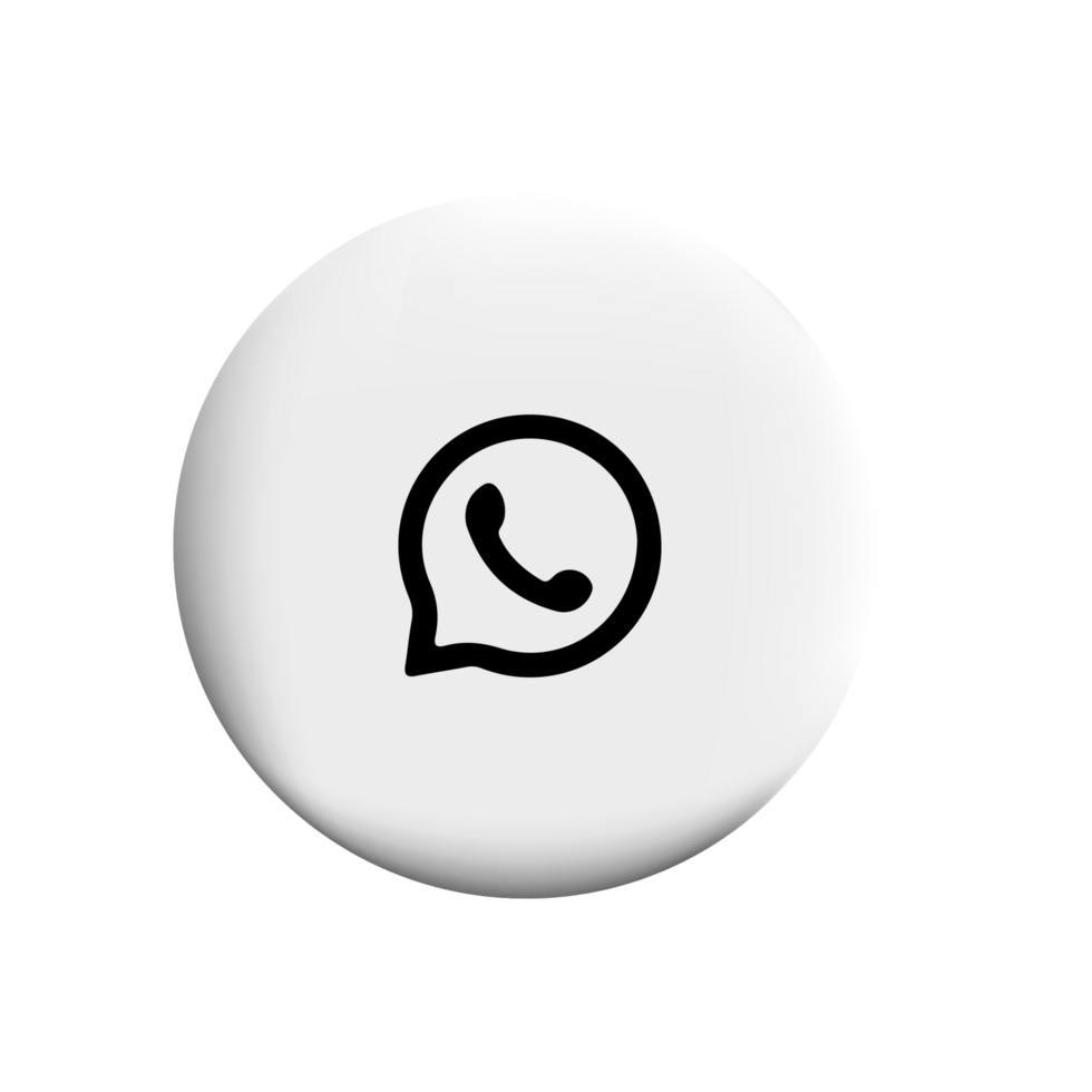 whatsapp icon on white circle png