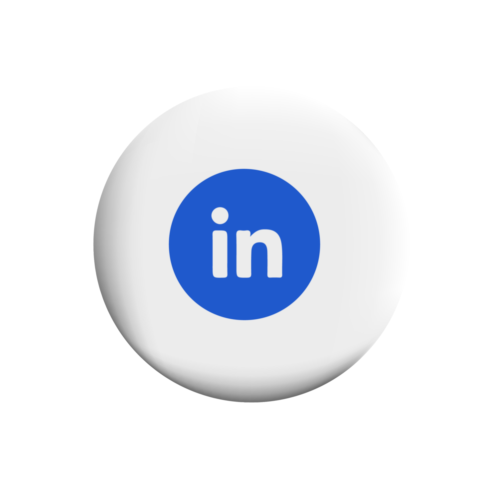linkedin logo on circle png