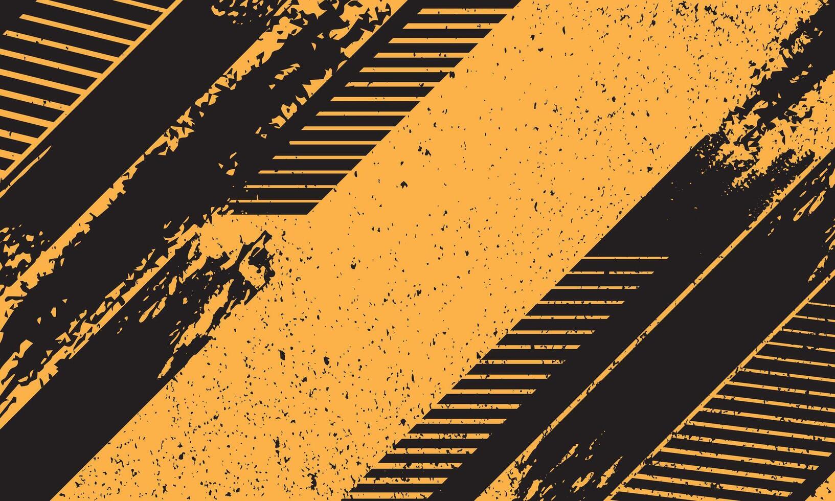 Abstract grunge brush stroke orange and black background vector