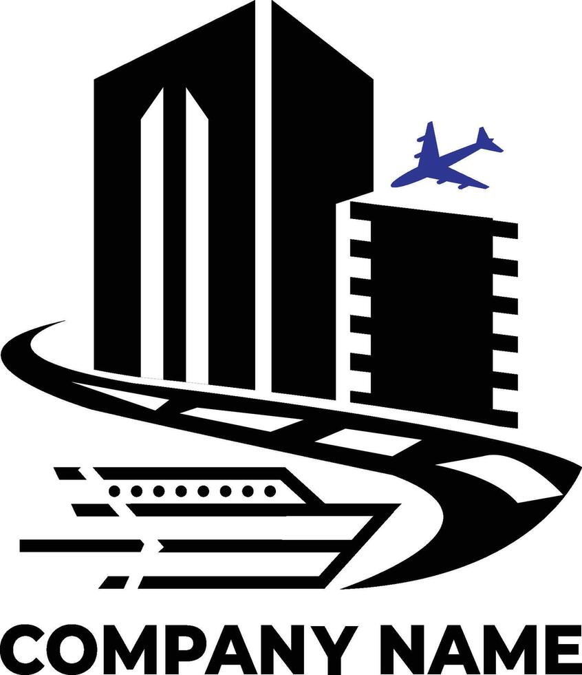 Construction and Importer Company logo design vector