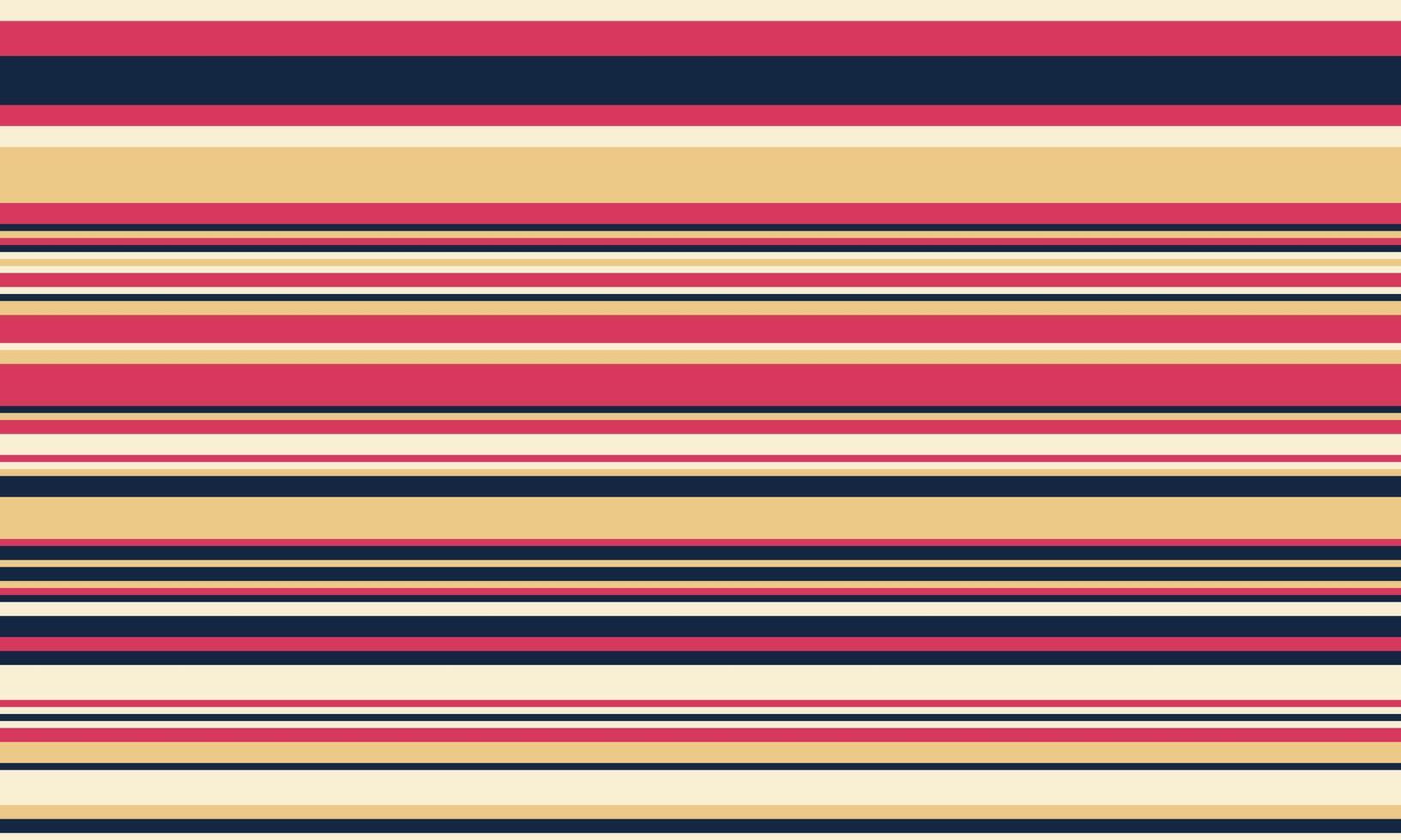 Vibrant horizontal stripes in pink, beige, and navy create a cheerful, retro-style pattern. Perfect for textile design, website backgrounds, or any project needing a bold, geometric aesthetic. vector