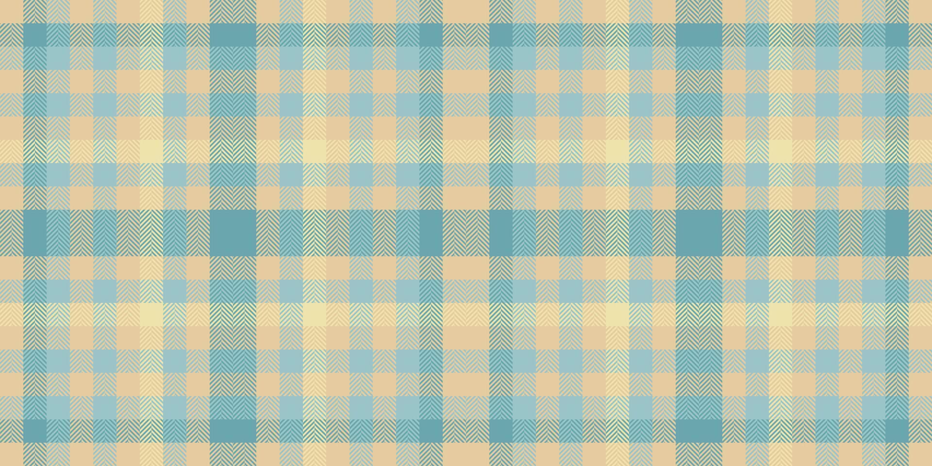 Blanket seamless texture, curtain plaid background fabric. Plank tartan textile check pattern in amber and pastel colors. vector