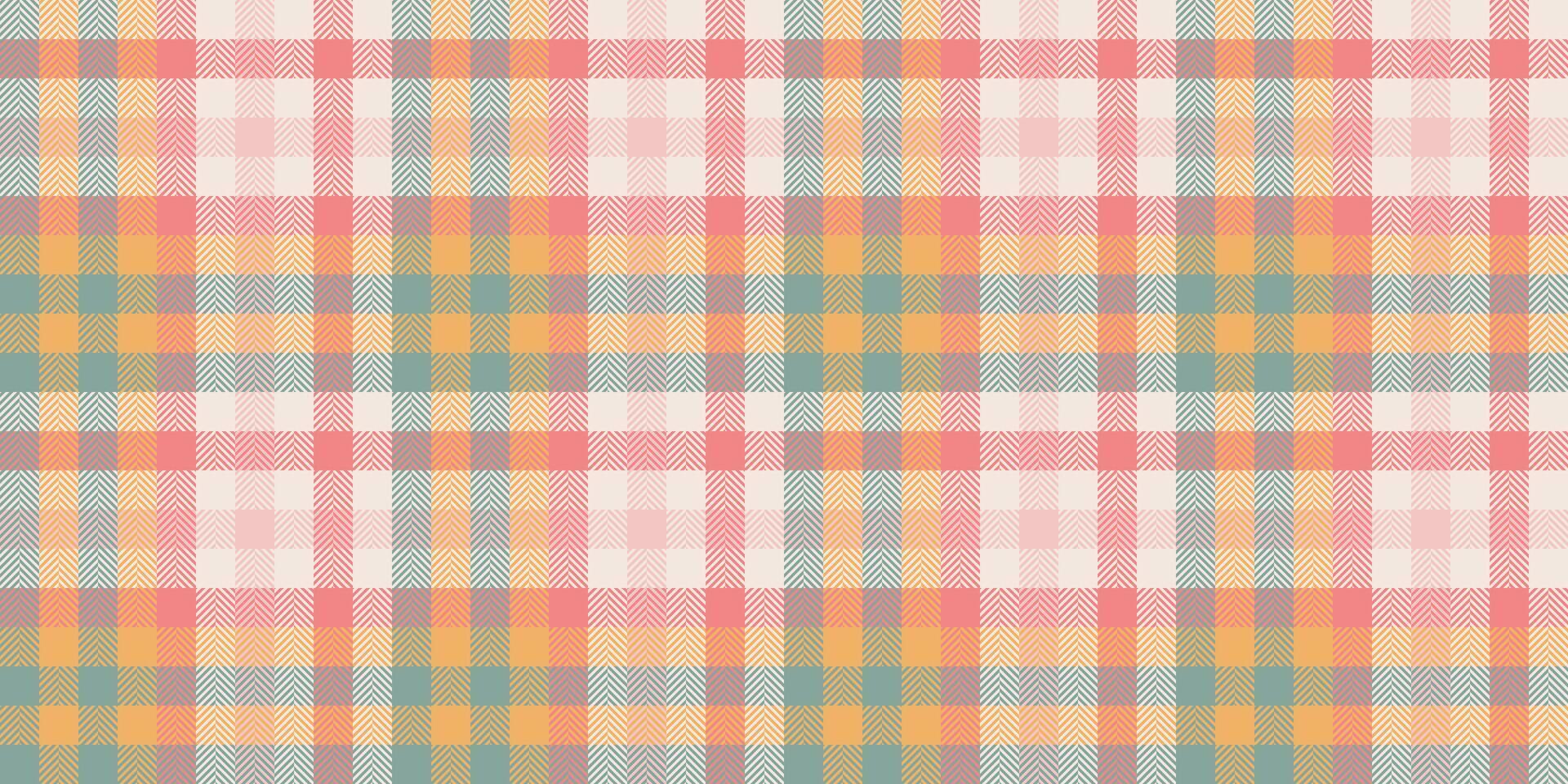 Delightful pastel plaid pattern with herringbone texture. Perfect for textile design, website backgrounds, scrapbooking, and crafting projects. Adds a touch of charming, vintage style to any design. vector