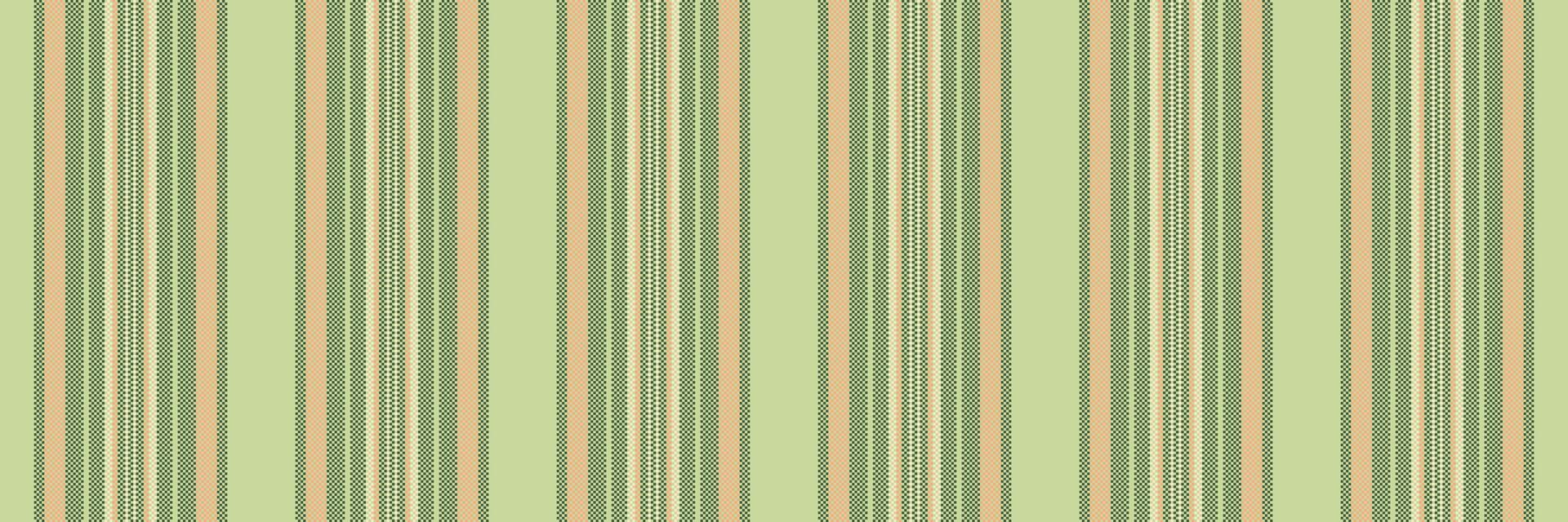 Eogue stripe seamless , customize fabric pattern lines. Capan texture background vertical textile in light and green colors. vector