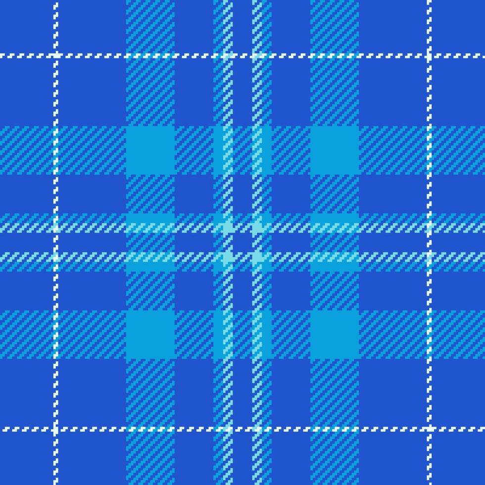 Installing texture pattern textile, handmade seamless tartan . Easter check plaid background fabric in cyan and blue colors. vector