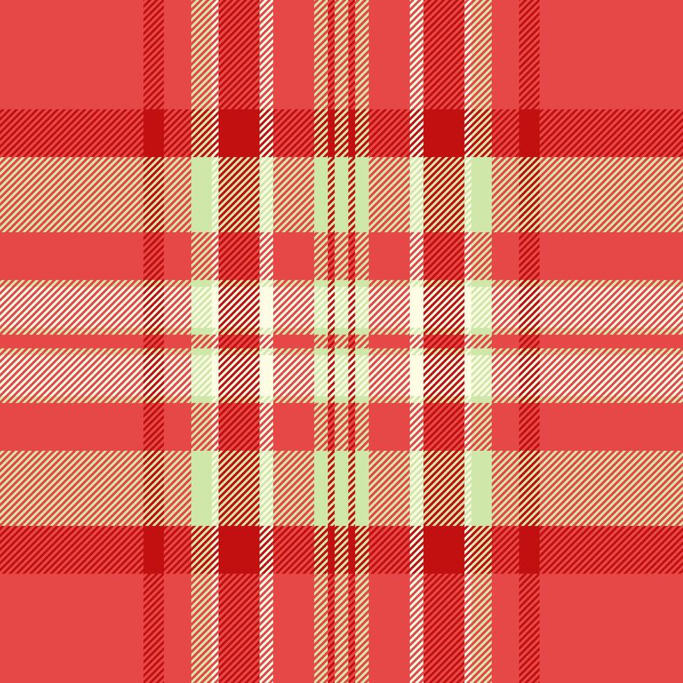 1970s texture check, list seamless pattern tartan. Africa background fabric textile plaid in red and light colors. vector