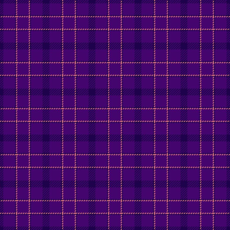 Royalty plaid textile , ireland fabric pattern tartan. Invite check seamless background texture in violet and dark colors. vector