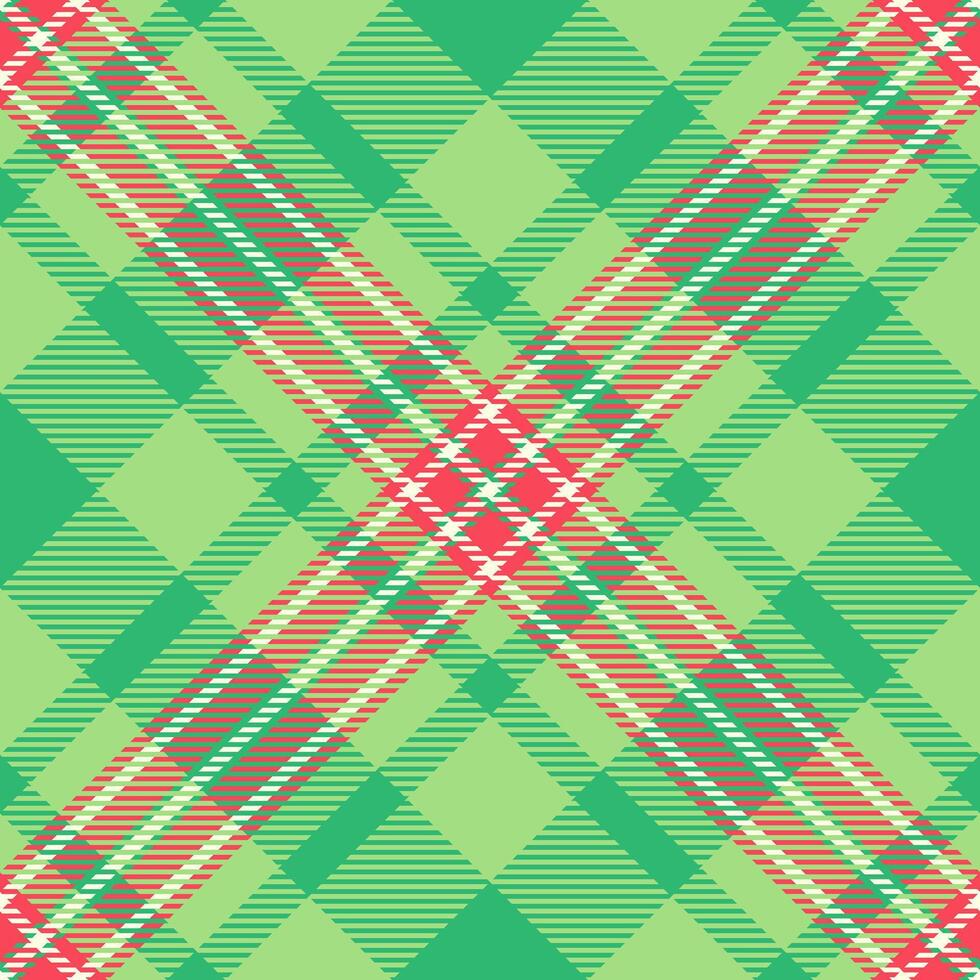 Indian seamless plaid pattern, room background textile tartan. Layer check fabric texture in green and red colors. vector