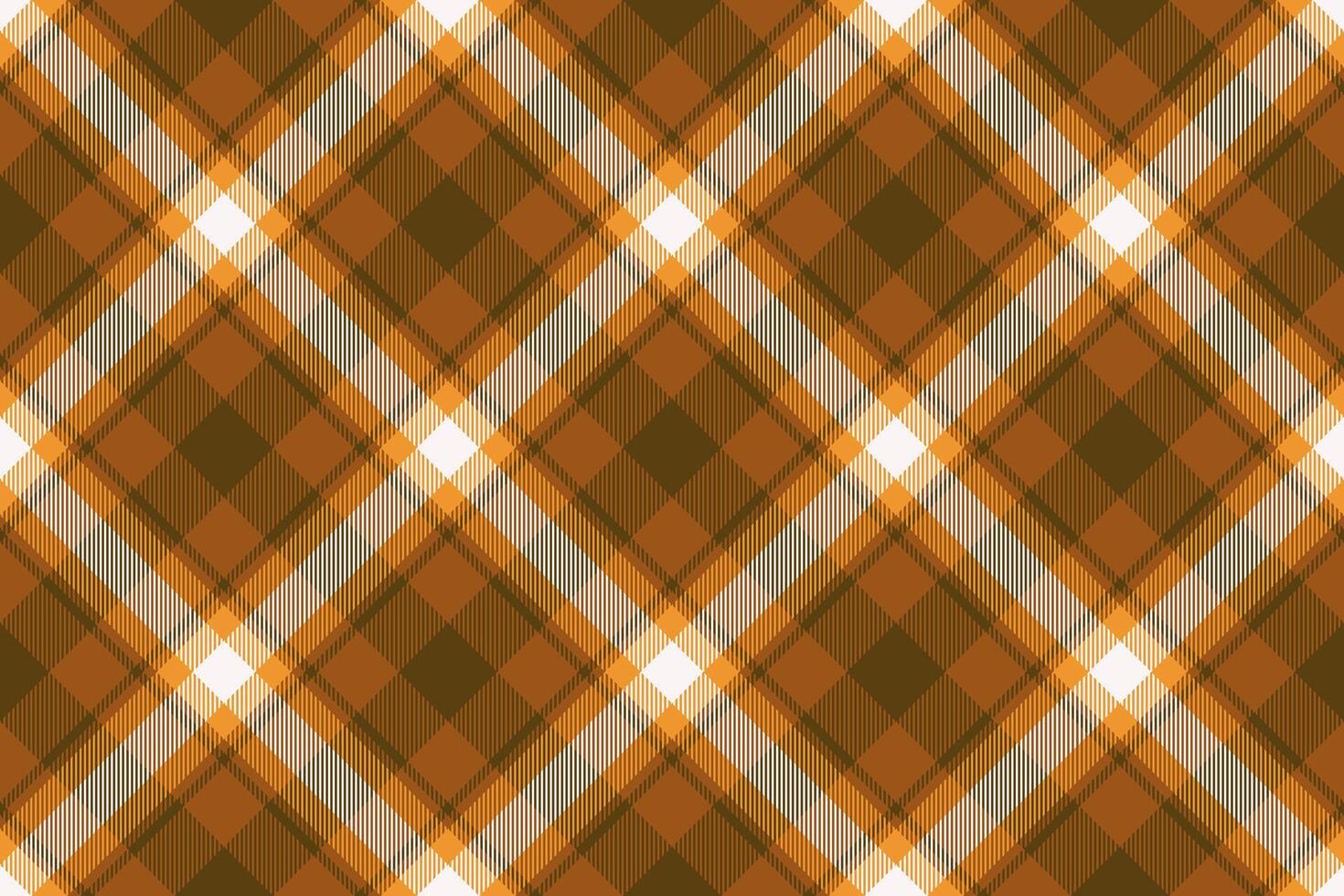 Stylish autumnal plaid pattern in warm browns and offwhite. Perfect for fallthemed designs, textile prints, website backgrounds, and more. vector