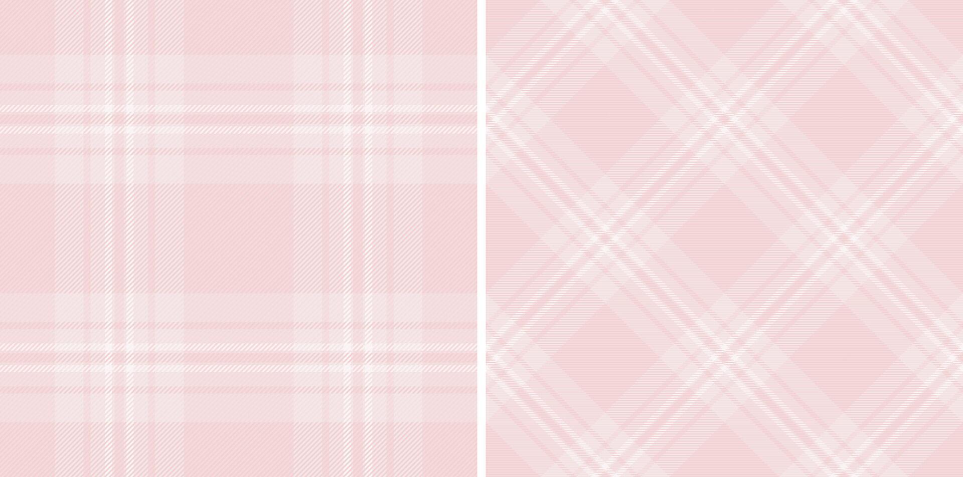 Background tartan plaid of seamless textile with a texture pattern check fabric. Set in popular colors for decorating styles interior . vector