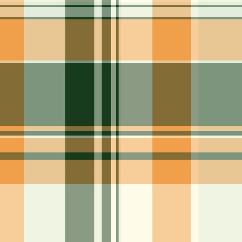 Checking seamless texture fabric, age pattern tartan background. Infant textile check plaid in amber and pastel colors. vector