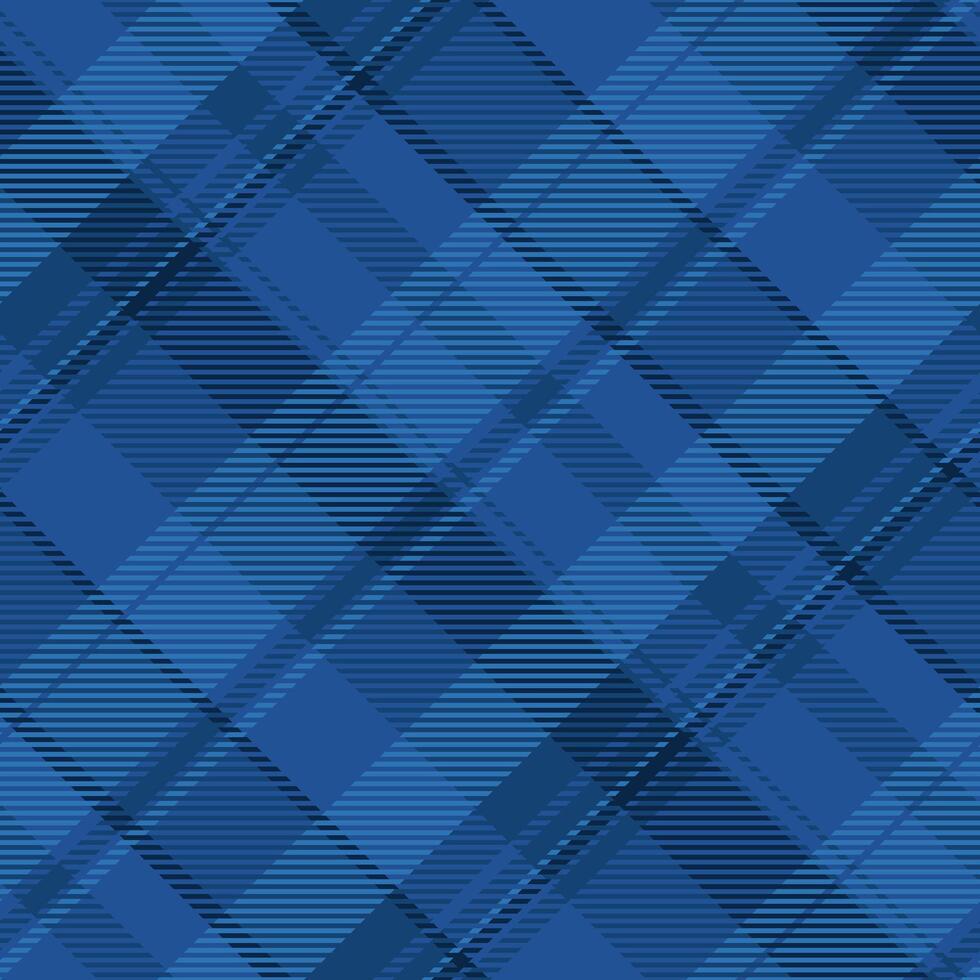Stylish diagonal blue plaid pattern. Perfect for textile design, apparel, website backgrounds, or any project needing a sophisticated geometric texture. Highresolution seamless repeat. vector